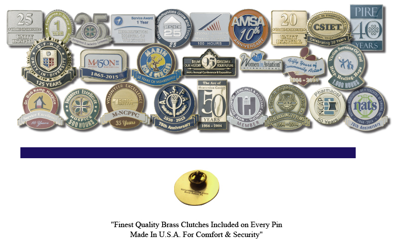 Custom Milestone Pins -- Years & Hours Custom Milestone Pins -- Years & Hours